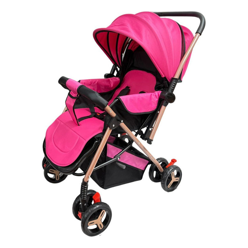 Coche Paseador Bebe Barra Reversible + Juguetes + Mosquitero
