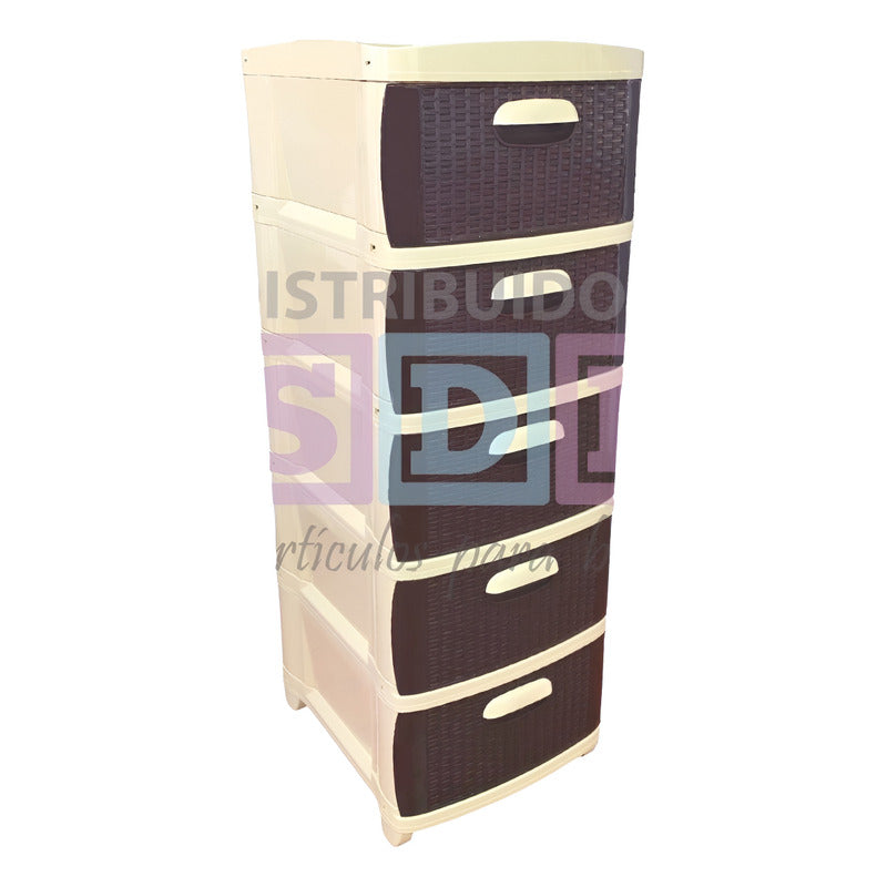 Cajonero Organizador Dubai 5 Gavetas Gavetero Plástico