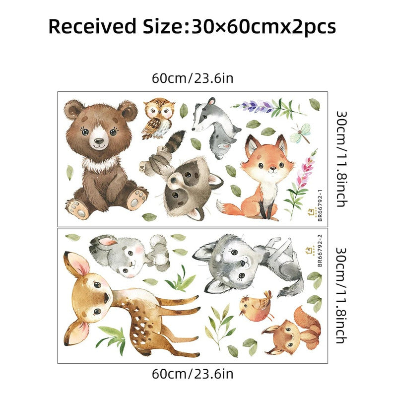 Sticker Vinil Decorativos Adhesivo Infantil Bebe Animalitos