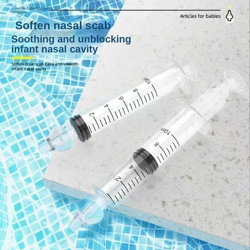 Jeringa Lavado Nasal Bebes Higiene Boquilla Silicona Suave