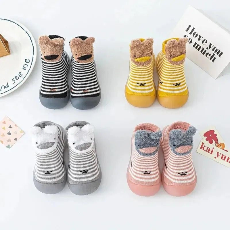 Zapatos Media Suela Silicona Antideslizante Bebes Y Niños