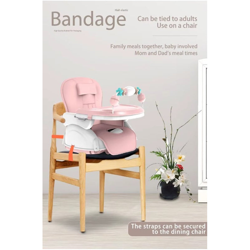 Silla Comedor Bebe 4 En 1 Juguetes Doble Bandeja Booster