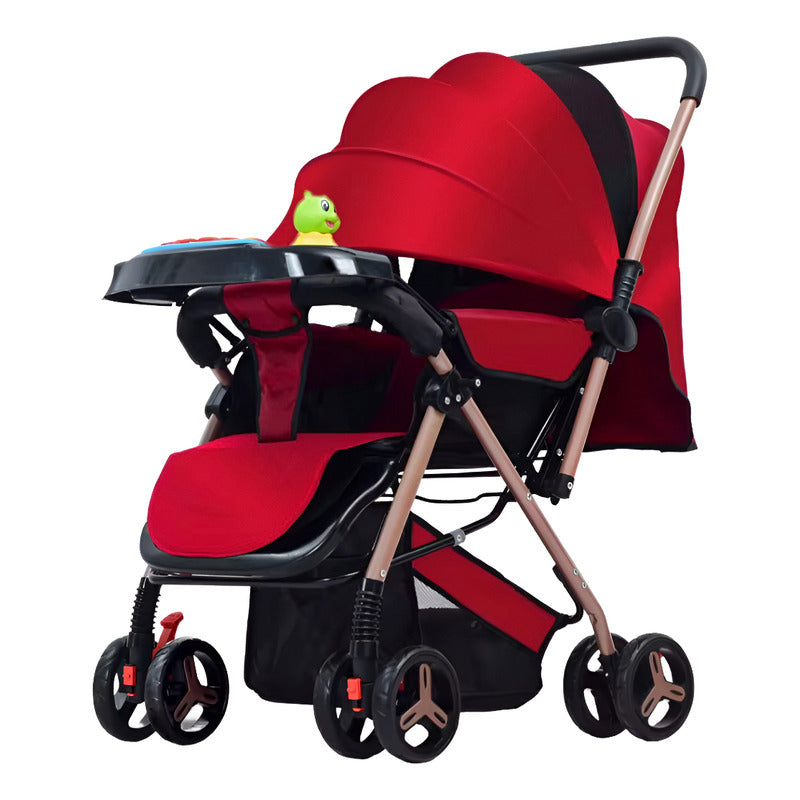 Coche Paseador Bebe Barra Reversible + Juguetes + Mosquitero