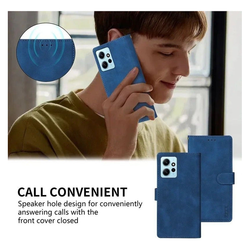 Funda Estuche Porta Tarjetas Tipo Libro Antishock Note 9 Pro