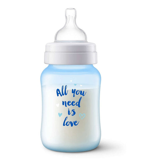 Avent Tetero Biberon Classic 9 Oz 260 Ml X1 Und 1m+ Azul