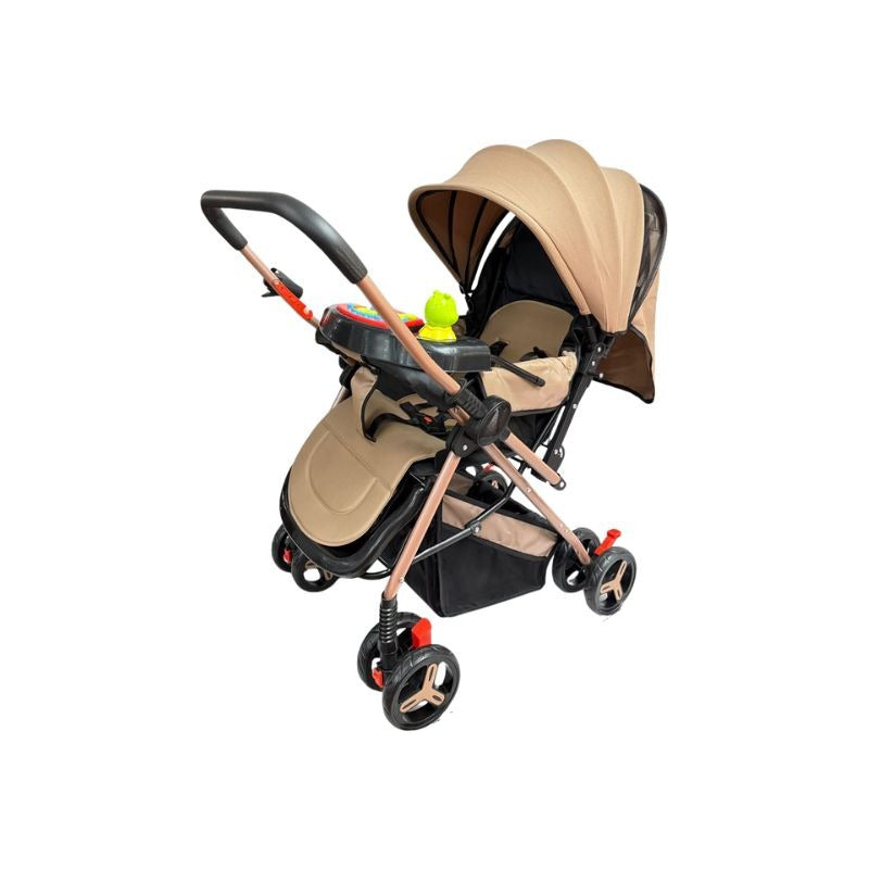 Coche Paseador Bebe Barra Reversible + Juguetes + Mosquitero