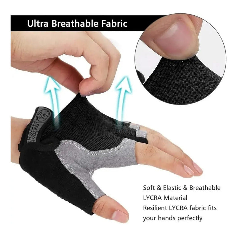 Guantes Gimnasio Bicicleta Antiresvalantes Ejercicio Gym