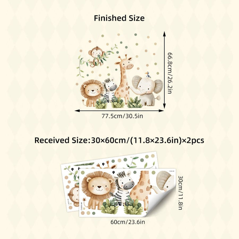 Sticker Vinilos Decorativos Adhesivos Infantiles Safari 2