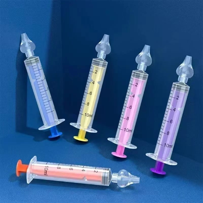 Jeringa Lavado Nasal Bebes Higiene Boquilla Silicona Suave