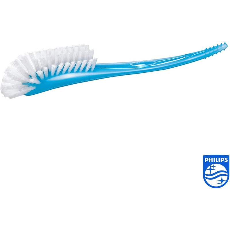 Cepillo Escobilla Churrusco Avent Teteros Biberones Azul