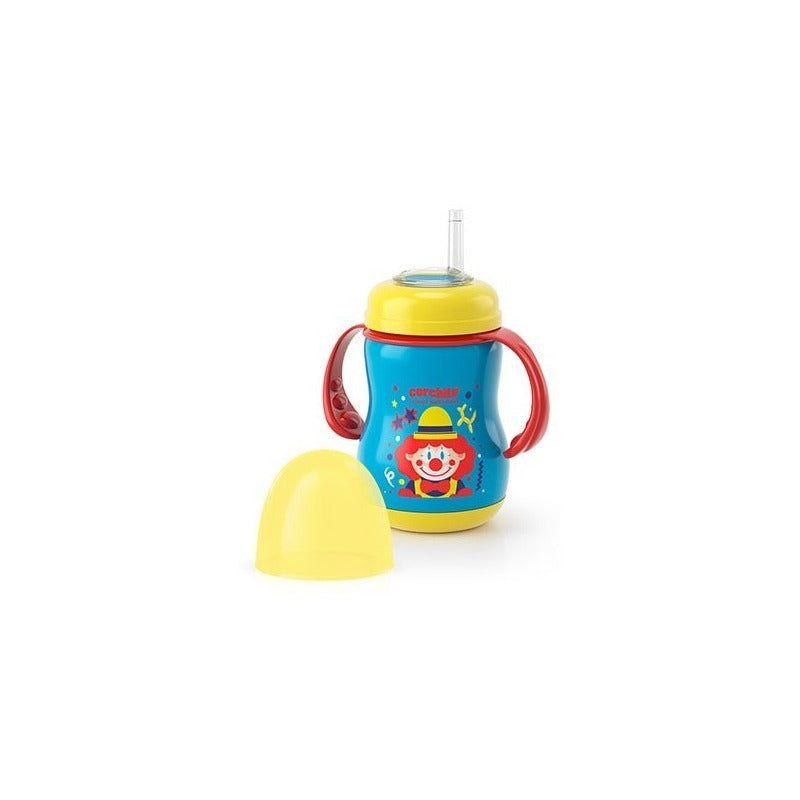 Vaso Entrenador Pitillo Para Niño Niña Corchito 12m+ Sin Bpa