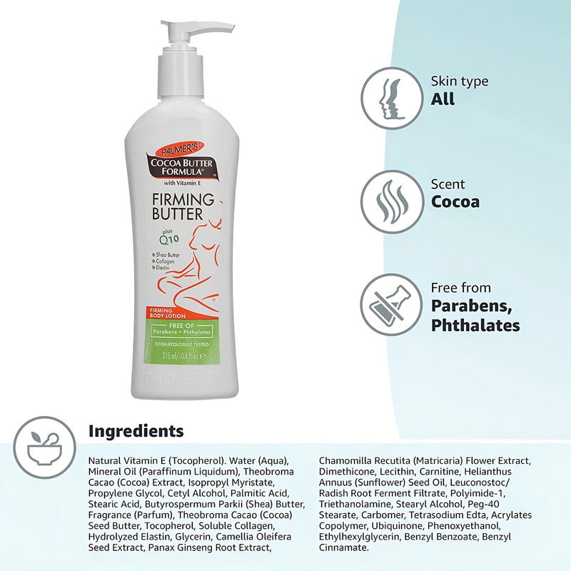 Cocoa Butter Palmers Firming Q10 Plus - - mL a $174