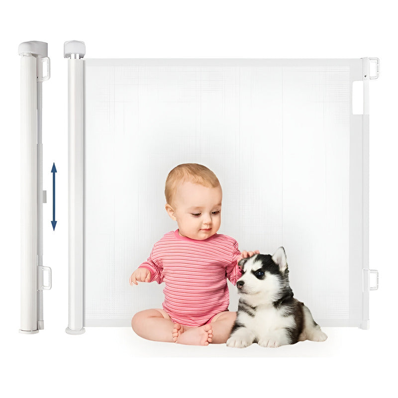 Puerta Retráctil Seguridad Bebés Mascotas Fácil Instalación