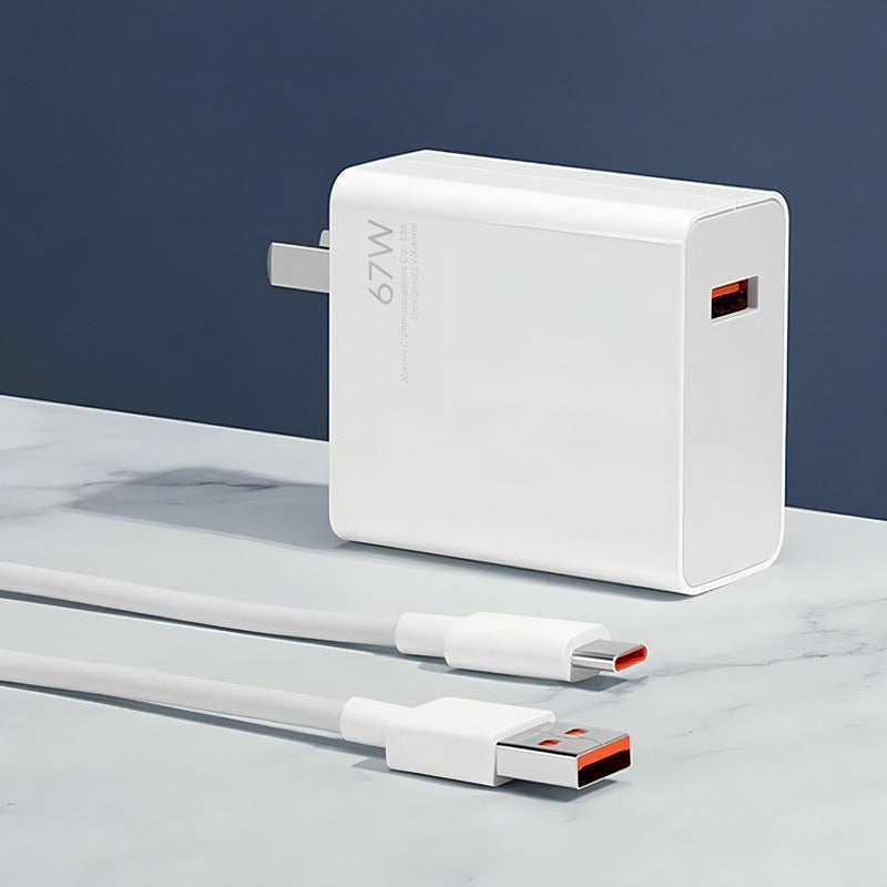 Cargador Rápido Compatible Con Mi 67w
