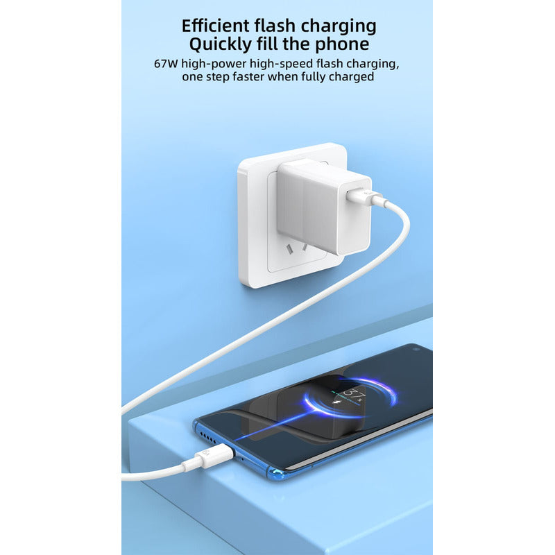 Cargador 67w Compatible Con Xiaomi Samsung