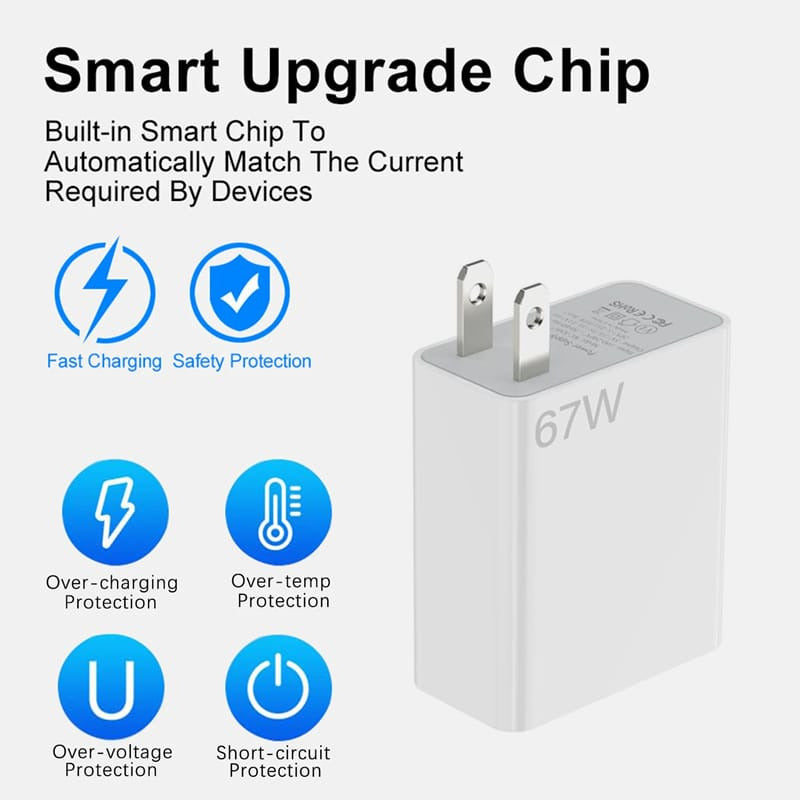 Cargador 67w Compatible Con Xiaomi Samsung