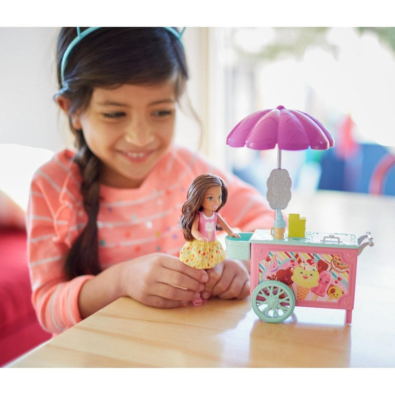 Barbie Club Chelsea Heladeria Carrito De Helado