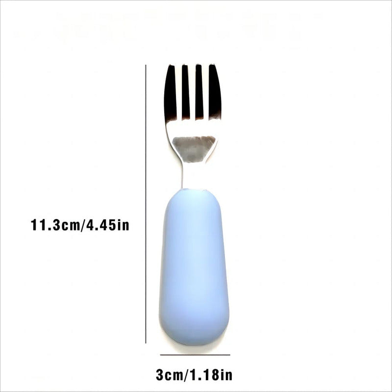 Cubiertos Metalicos Para Bebe Niños Niñas Cuchara Tenedor