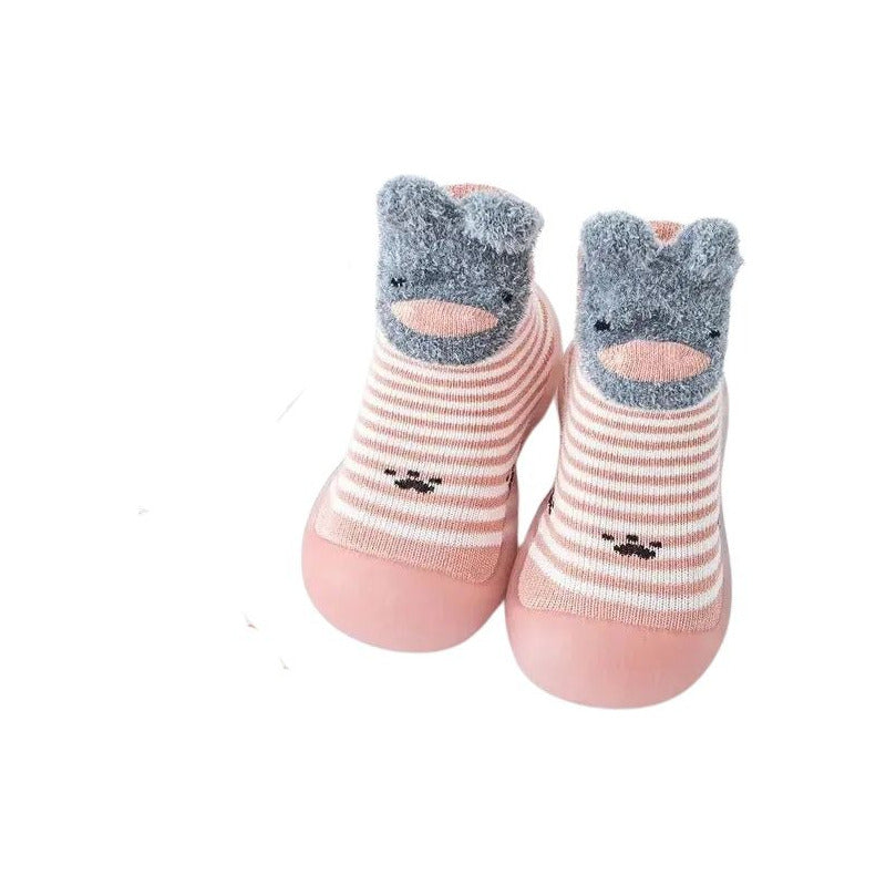 Zapatos Media Suela Silicona Antideslizante Bebes Y Niños