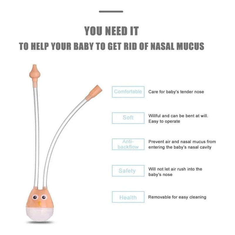 Aspirador Nasal Para Bebe Saca Mocos Succión