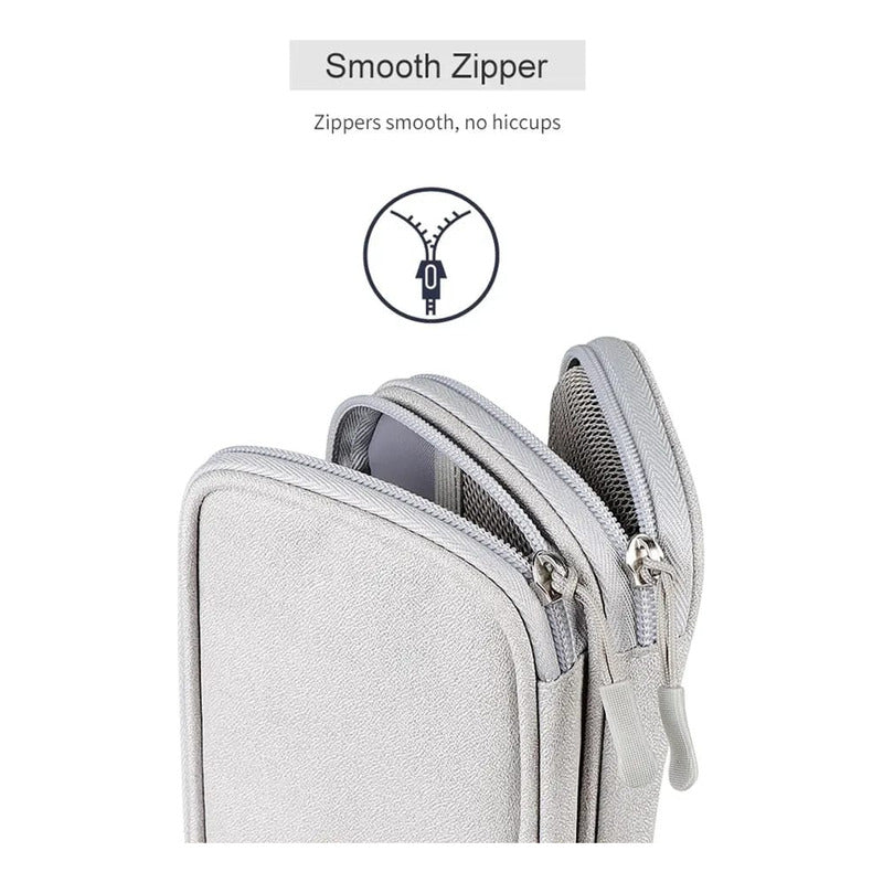 Organizador Cables Estuche Accesorios Electronicos Doble