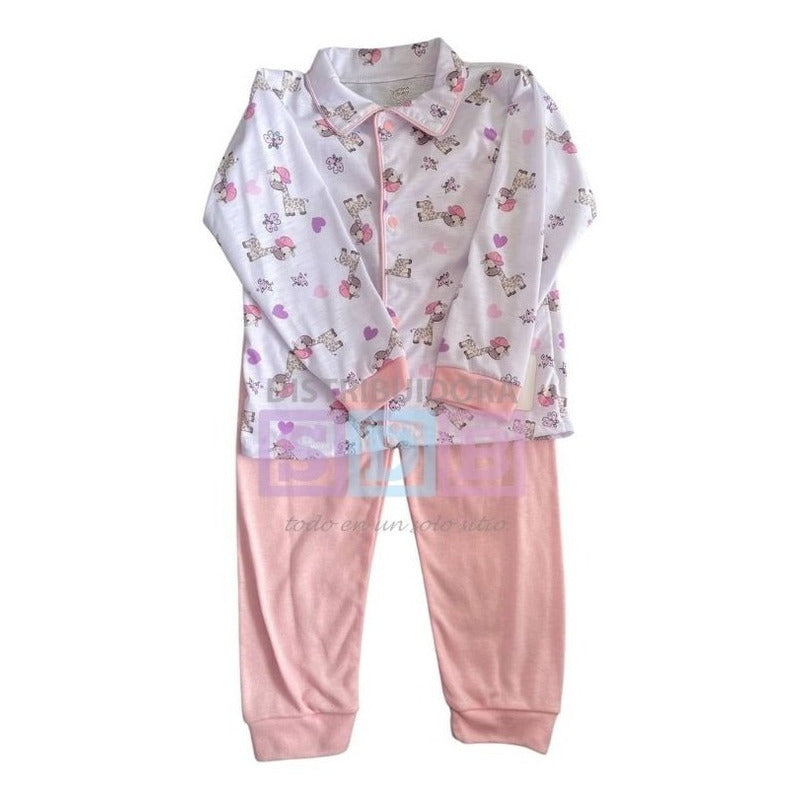 Pijama Para Bebe Niño Niña Varios Colores 2 Pzas Suave