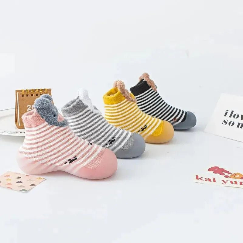 Zapatos Media Suela Silicona Antideslizante Bebes Y Niños