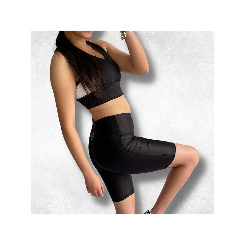 Conjunto Deportivo 2 Piezas Lycra Biker Mujer Varios Colores