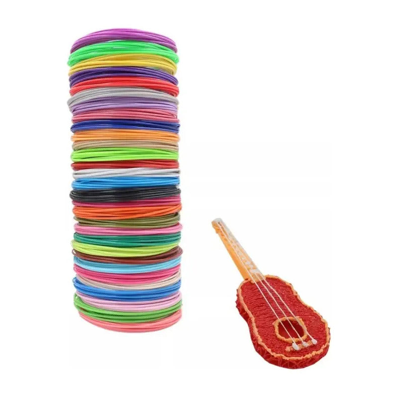 Repuestos Filamentos Para Lapiz 3d 20 Filamentos 100 Mts Multicolor