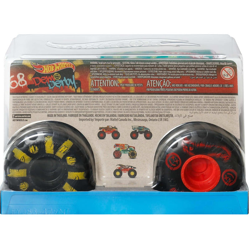 Hot Wheels Autos Carro Monster Trucks Demo Derby Escala 1:24 Die Cast