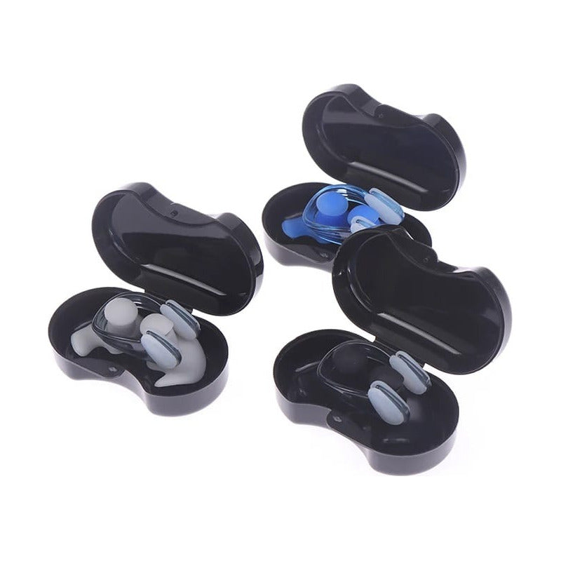 Tapon Oido + Clip + Estuche Natación Impermeables Dormir