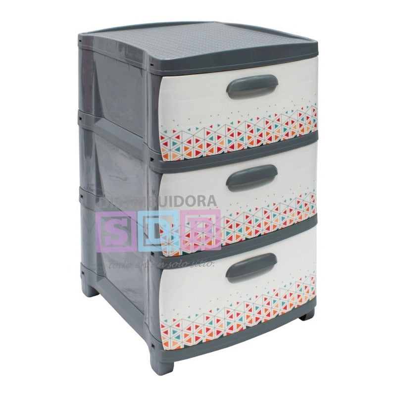 Cajonero Organizador Dubai 3 Gavetas Gavetero Infantil Niños