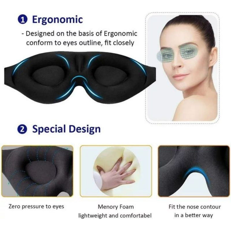 Mascara Cubre Ojos Antifaz Tapa Ojos Para Dormir Premium