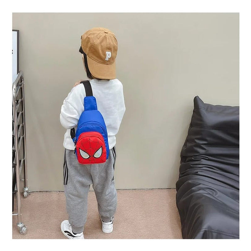 Maleta Morral Bolso Riñonera Spiderman Para Niños Niñas