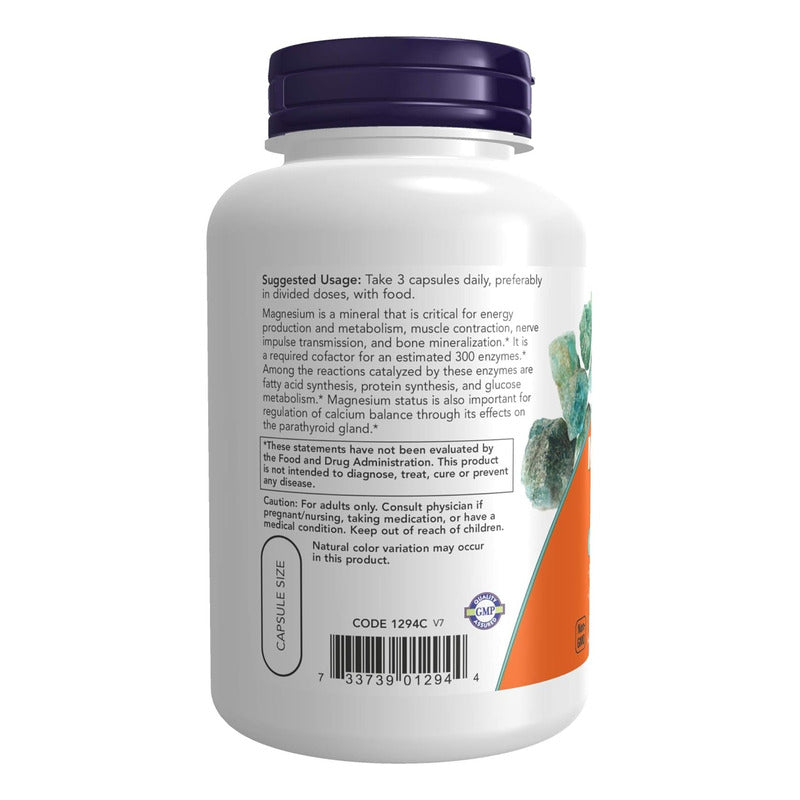 Citrato De Magnesio Now 120 Cap