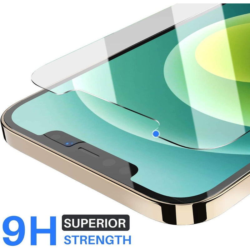 Vidrio Protector Pantalla Premium iPhone 12 X3 + Guia