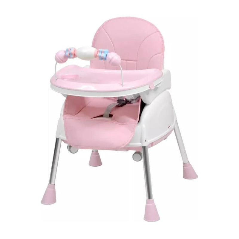 Silla Comedor Bebe 4 En 1 Juguetes Doble Bandeja Booster
