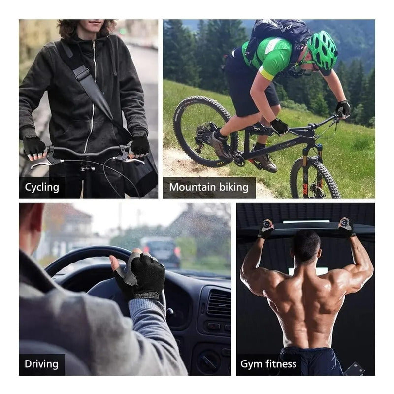 Guantes Gimnasio Bicicleta Antiresvalantes Ejercicio Gym
