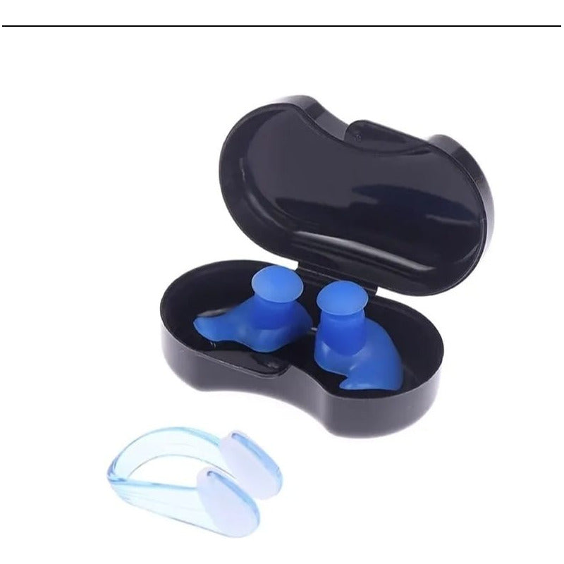 Tapon Oido + Clip + Estuche Natación Impermeables Dormir
