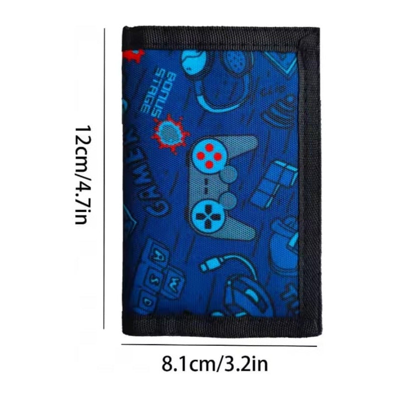 Billetera Para Niños Gamer Monedero Multi Bolsillos