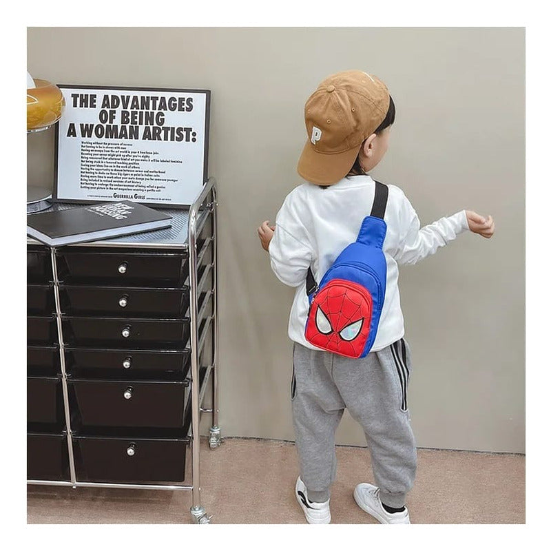 Maleta Morral Bolso Riñonera Spiderman Para Niños Niñas