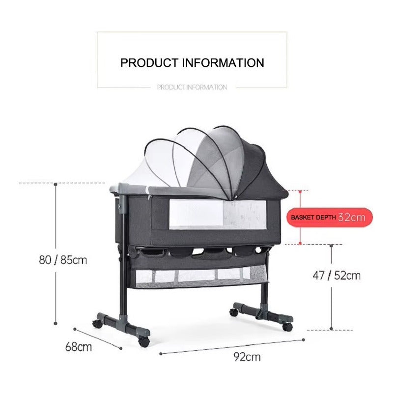 Cuna Colecho Bebe Mosquitero Mecedora Organizador Colchoneta