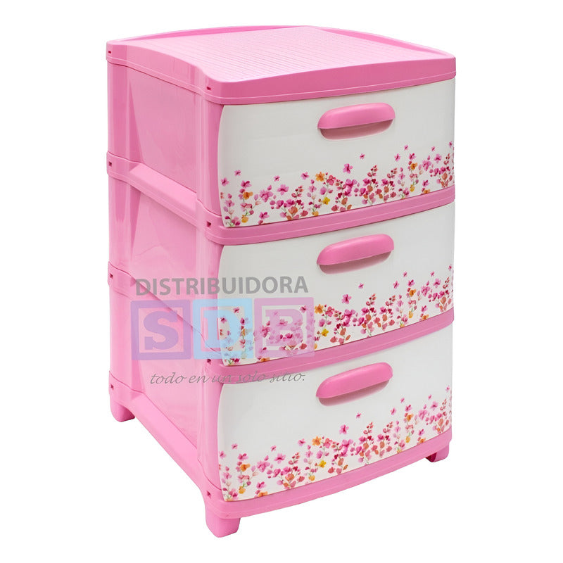 Cajonero Organizador Dubai 3 Gavetas Gavetero Infantil Niños