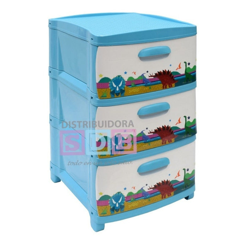 Cajonero Organizador Dubai 3 Gavetas Gavetero Infantil Niños