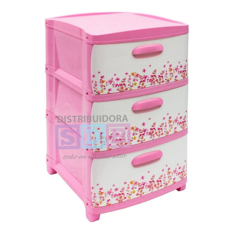 Cajonero Organizador Dubai 3 Gavetas Gavetero Infantil Niños