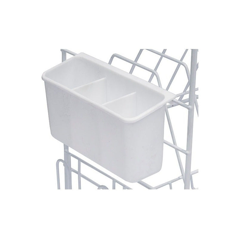 Locero Escurridor De Mesa Casa 2 Niveles + Porta Cubiertos