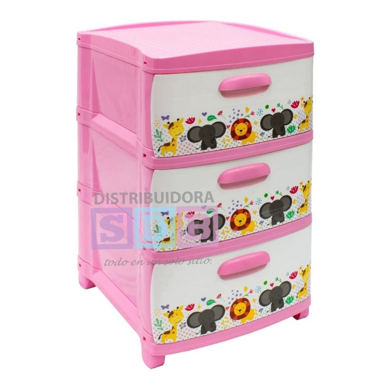 Cajonero Organizador Dubai 3 Gavetas Gavetero Infantil Niños