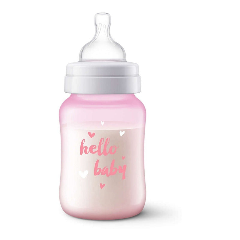 Avent Tetero Biberon Classic 9 Oz 260 Ml X1 Und 1m+ Azul