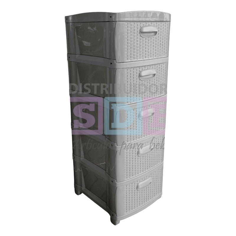 Cajonero Organizador Dubai 5 Gavetas Gavetero Plástico