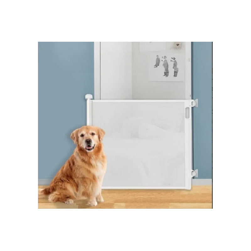 Puerta Retráctil Seguridad Bebés Mascotas Fácil Instalación